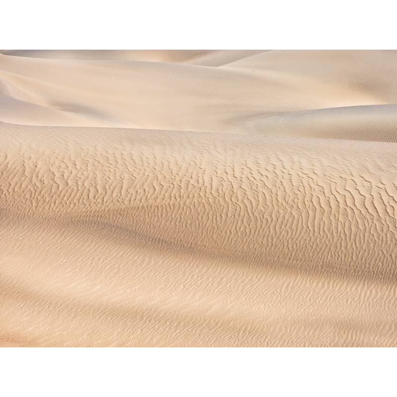 Death Valley Dune Abstract #2 Print by Bruce Heinemann, Black Framed Canvas, 24" H x 32" W