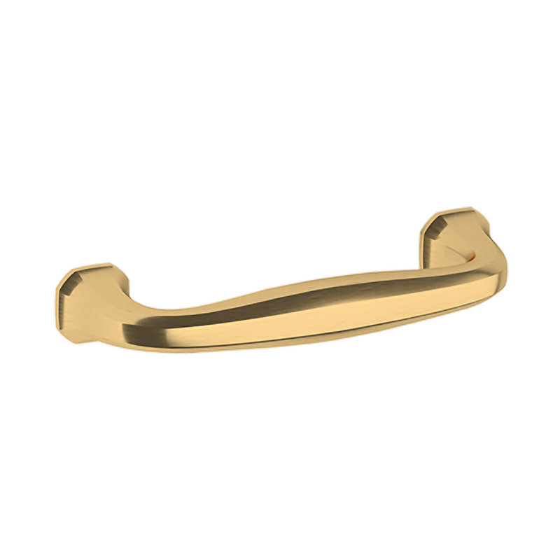 4362 Severin Fayerman B Pull, 4" CTC, Satin Brass