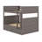 Wood Bunk Bed With Trundle, Guardrails-1380196304