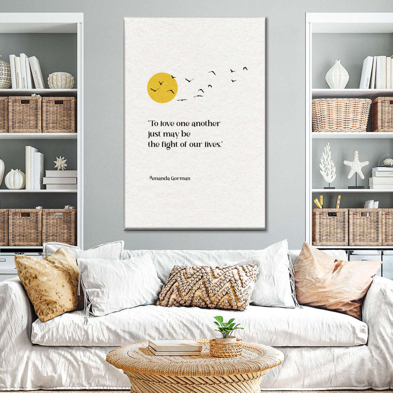 Love Fight Amanda Gorman sur toile, H 48 po x l 32 po x P 1,25 po