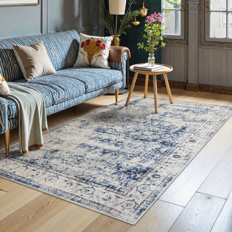 Tapis lavables à la machine Kiner Vintage, parfaits pour le salon, la salle à manger et la chambre à coucher