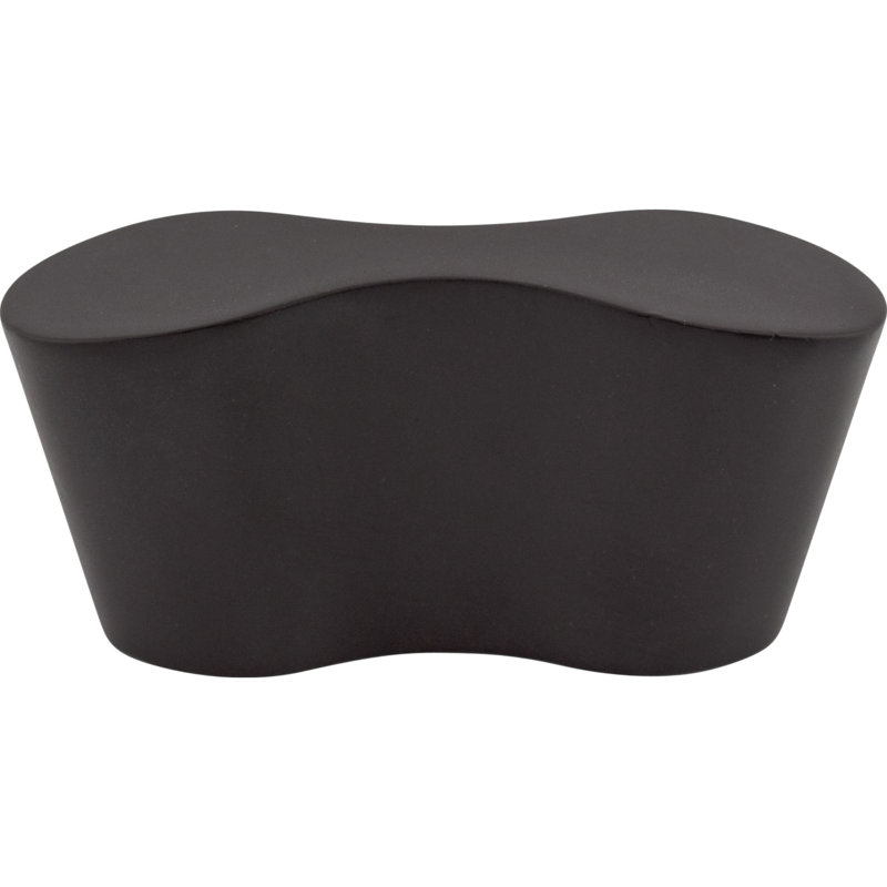 Infinity 2 1/8" Length Oval Knob, Black