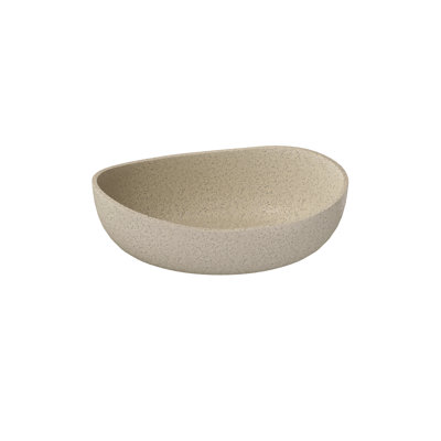 Lavabo-vasque ondulé de 61 cm (24 po) en résine de pierre, surface solide