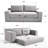 Convertible 2 Grey , Memory Foam, Steel Frame, Corduroy, No Assembly, Perfect For High-Traffic Guest Rooms Corduroy , Design, Suitable Small Living Spaces