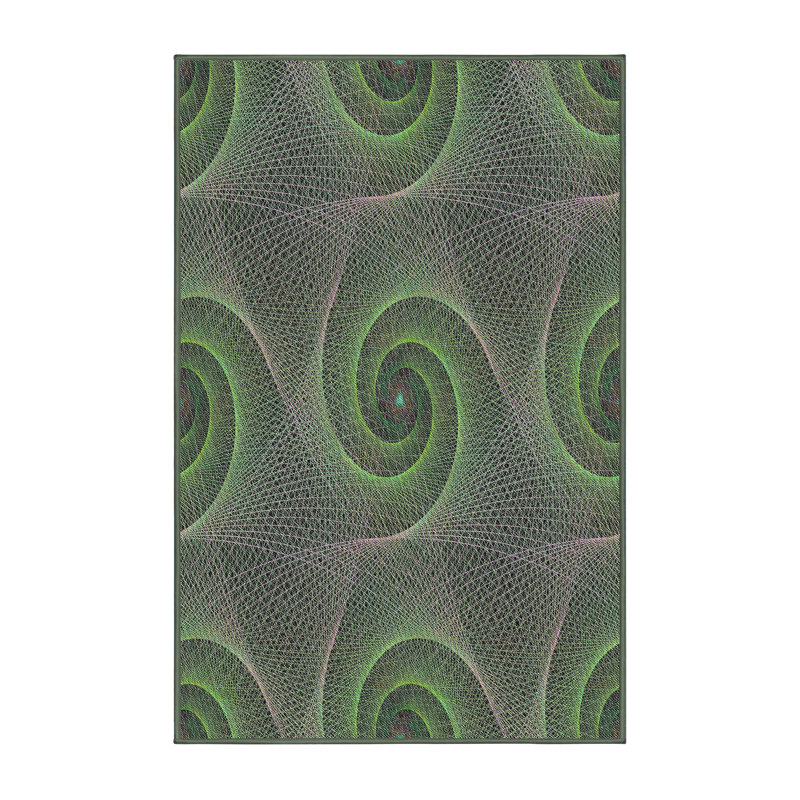 Tapis zone beige à motifs, Rectangle 2 pi x 5 pi