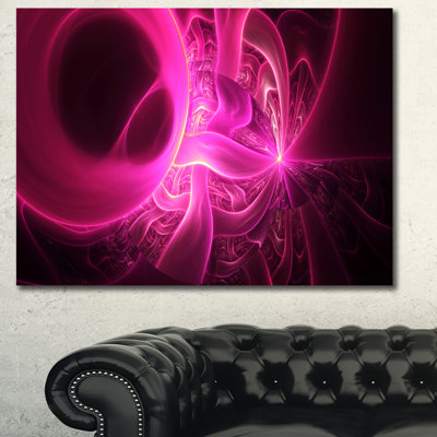 " Bright Pink Designs On Black "