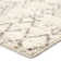 Hand Knotted Wool Geometric Area Rug in Ivory