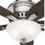 Ventilateur de plafond encastré à 5 pales de 42 po avec lumières et chaînes de traction Newsome-56004767