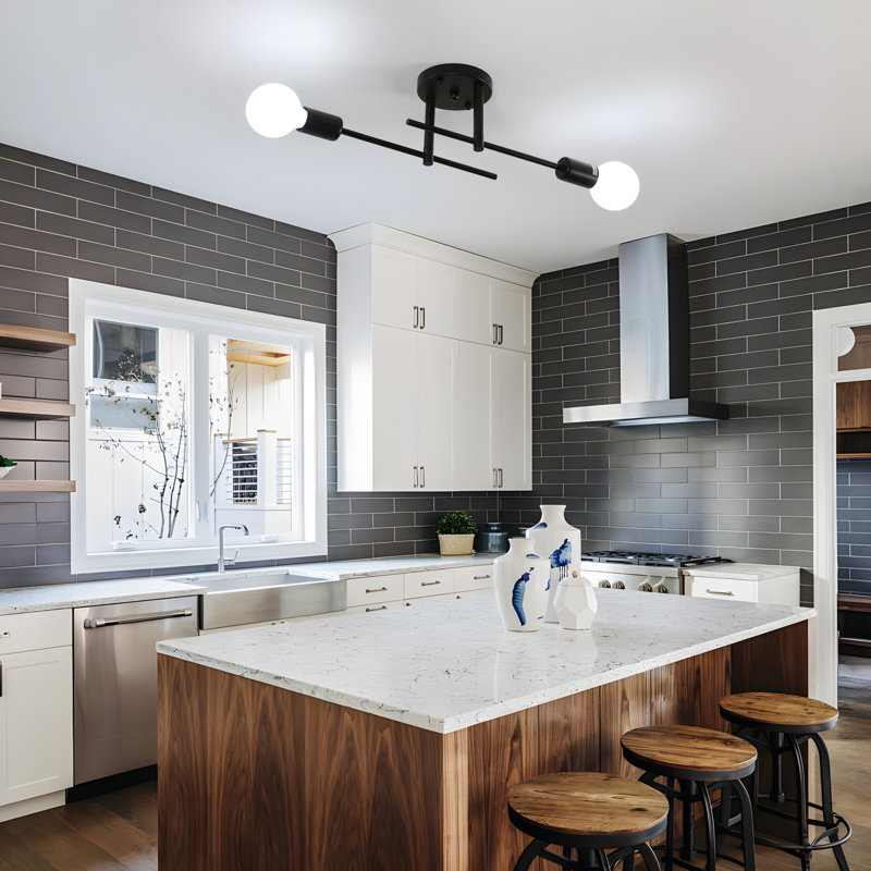 Flush Mount, Black