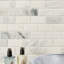 Iona Mist Subway 12 in. x 12 in. Polished Marble Mosaic Wall Tile