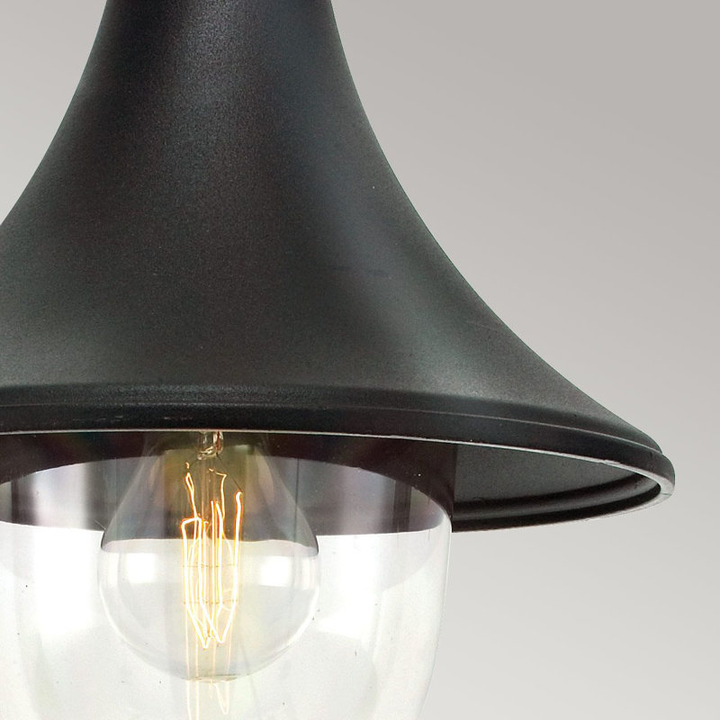 Firenze Outdoor Hanging Lantern, Black