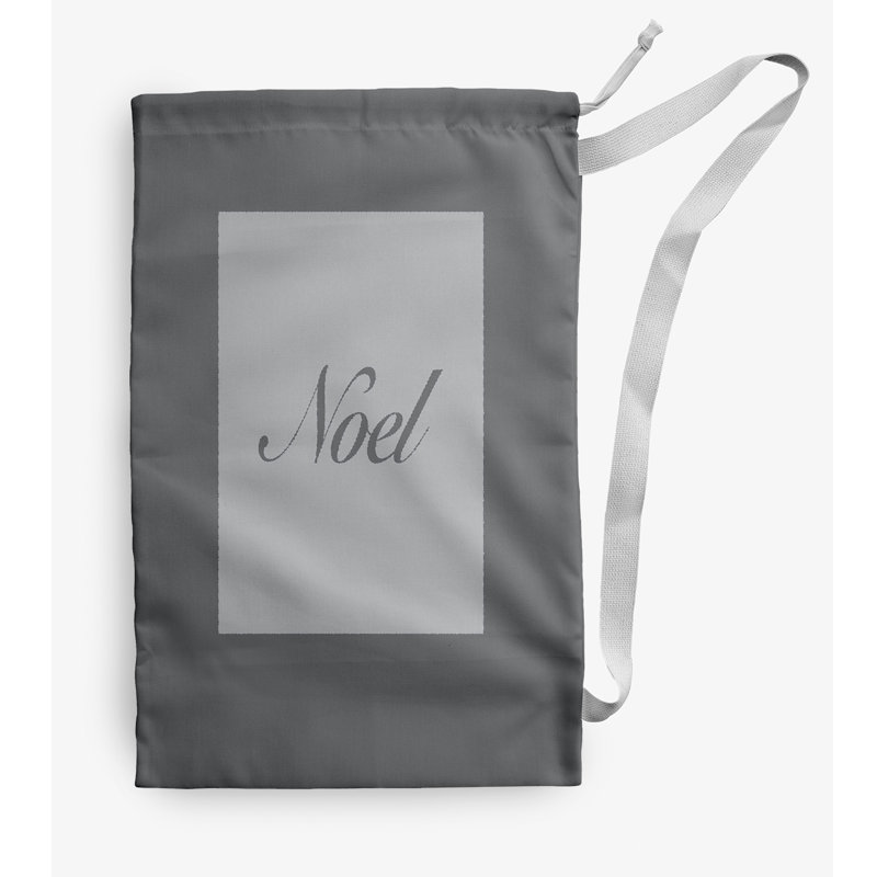 Sac à linge Noel, Moyen (H 36 po x l 28 po), gris