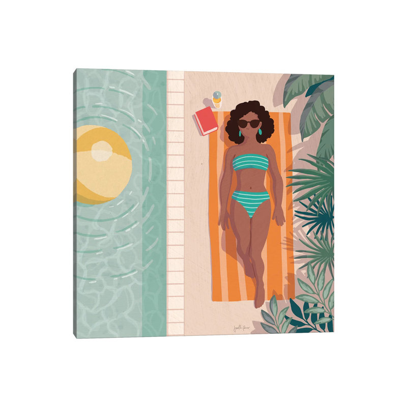 Beach Babes III, H 12 po x l 12 po x P 0,75 po