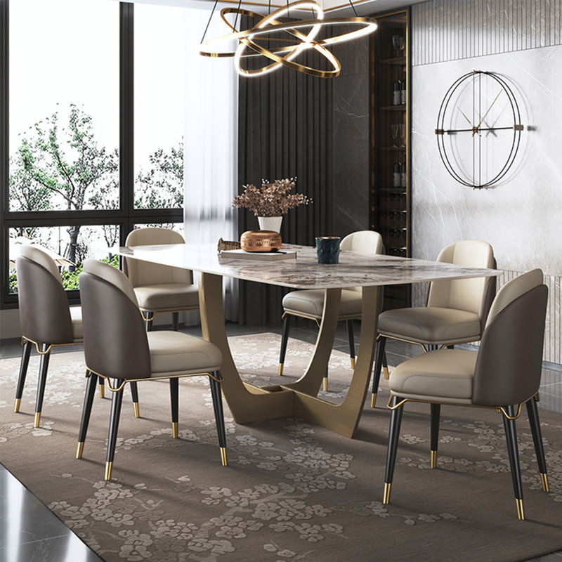 Ensemble de table et chaises de salle à manger Creative Creative., H 29,53 po x L 70,87 po x l 35,43 po