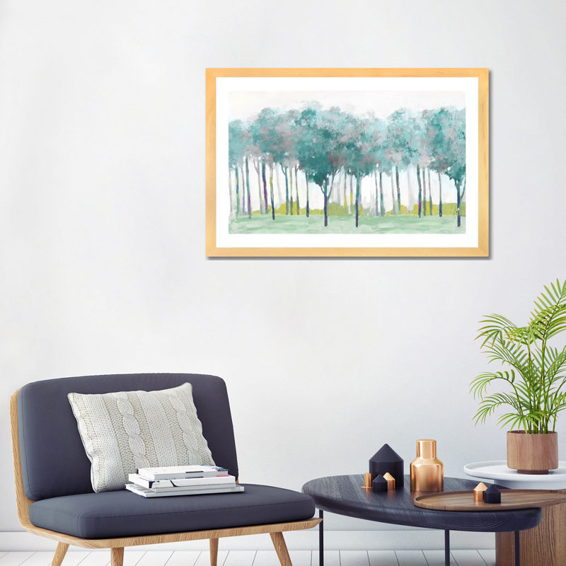 « Argent » par Allison Pearce, reproduction d’art, Toile avec cadre en bois beige, Blanc, H 24 po x l 32 po x P 1 po
