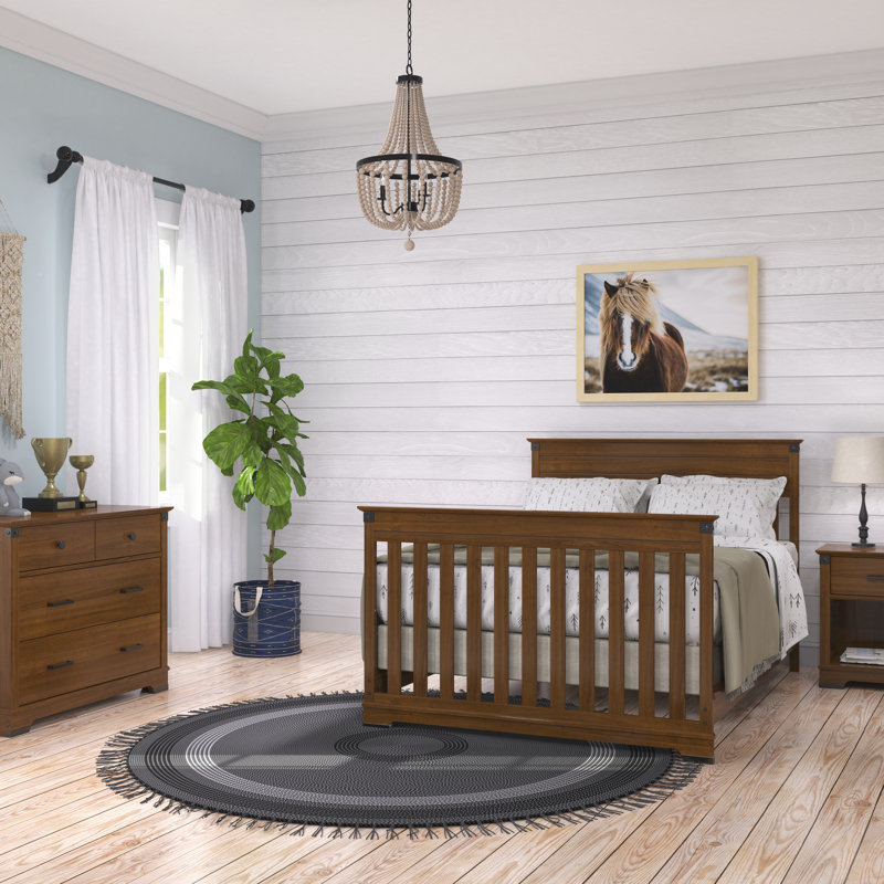 Full-Size Bed Rails for Redmond, Sheldon, and Sidney, Cherry