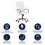 Chaise de bureau ergonomique pivotante à haut dossier - Basics by Wayfair ™-44017394-122619326