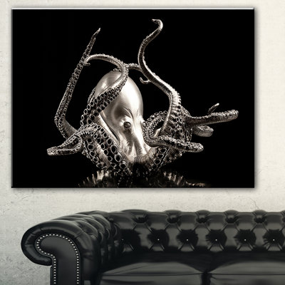 « silver octopus », reproduction d’impression sur toile