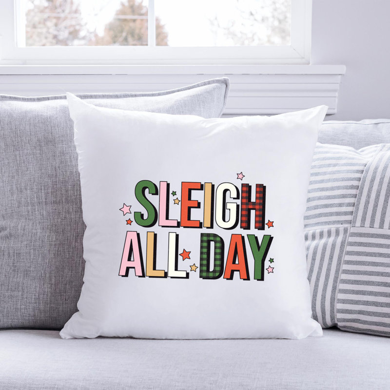 Coussin en polyester ChristmasPNG_3, 20 po x 20 po