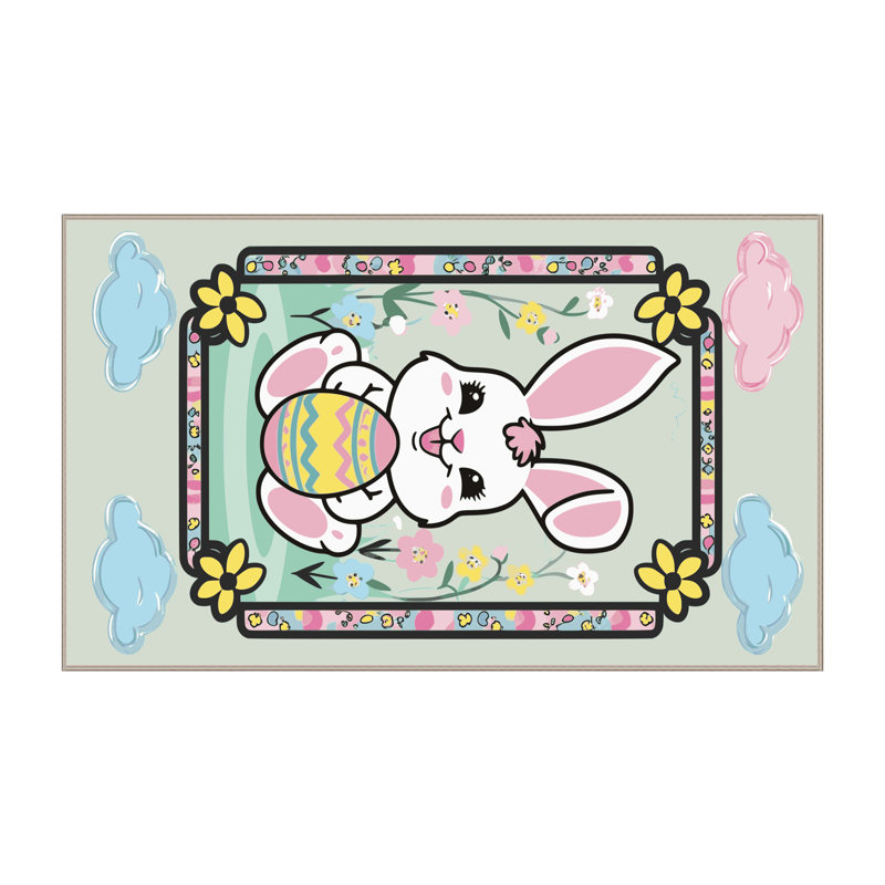 Tapis de vacances de Pâques The Holiday Aisle®, Rectangle 5 pi x 7 pi