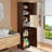 67" H Tall Bathroom Cabinet, Storage Cabinet With 2 Doors & Drawer, Narrow Linen Tower Freestanding Adjustable Shelves For Home, Kitchen, Versatile, Anti-Tipping-251484313