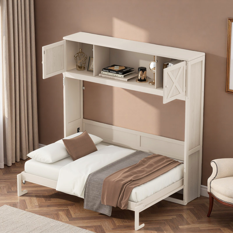 Murphy Bed With Storage Cabinets