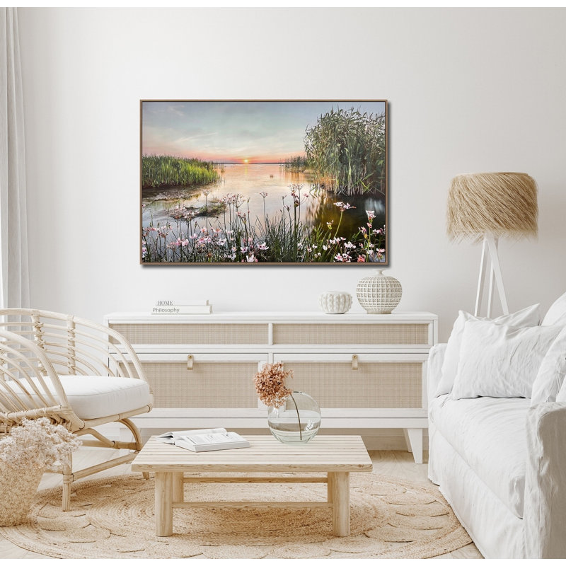 «Marshlands Sunset», art mural sur toile