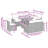 Vidaxl Garden Sofa Set Black