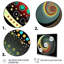 «Iridiscdent Pointillism Spiral Retro Rainbow I», reproduction sur toile-912657157-912657155