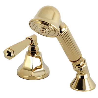 Kingston Brass Deck Mount Hand Shower with Diverter for Roman Tub Faucet