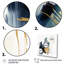 «Dark Blue and Gold Strokes XV», reproduction sur toile-23474461-23474458