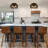 Alasdhair 3 - Light 12.6" Bohemian Hand-woven Rattan Sputnik Flush Mount Ceiling Light for Hallways Storage Rooms Walk-in Closets-2131186901