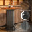39.4" H Round Dining Table, Small Kitchen Bar Table with Footrest for  Dining Room, Pub, Bar-1746671396
