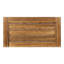 Charmante table basse en bois de style latte industrielle moderne avec panneau, l 45,73 po x P 23,41 po