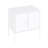 Ava 24" Metal Accent Cabinet In White-803045876