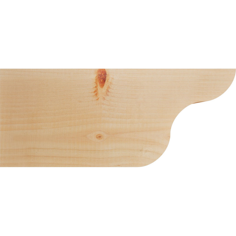 Queue de chevron lisse Carmel, Douglas, H 8 po x l 5 1/2 po x L 18 po