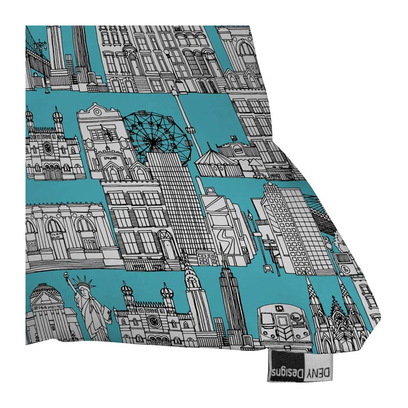 Coussin extérieur New York, 16 po x 16 po