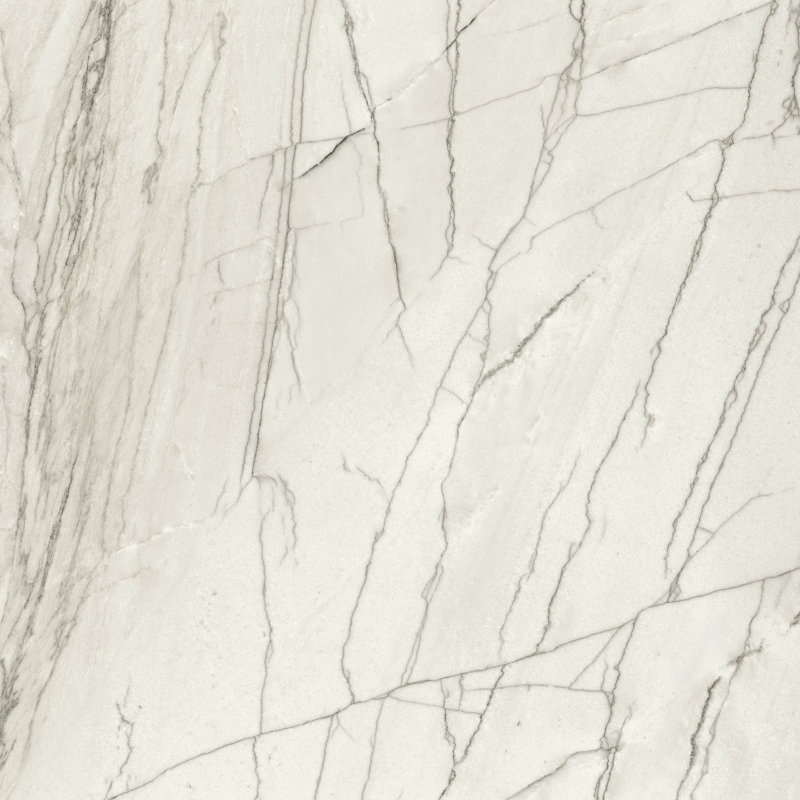 Carreau de porcelaine JEM Forte pour plancher et mur 10 mm (48 po x 48 po), Blanc poli