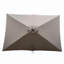 Parasol extérieur imperméable 6 x 9 pi avec manivelle et bouton poussoir inclinable sans rabat pour jardin-778875356