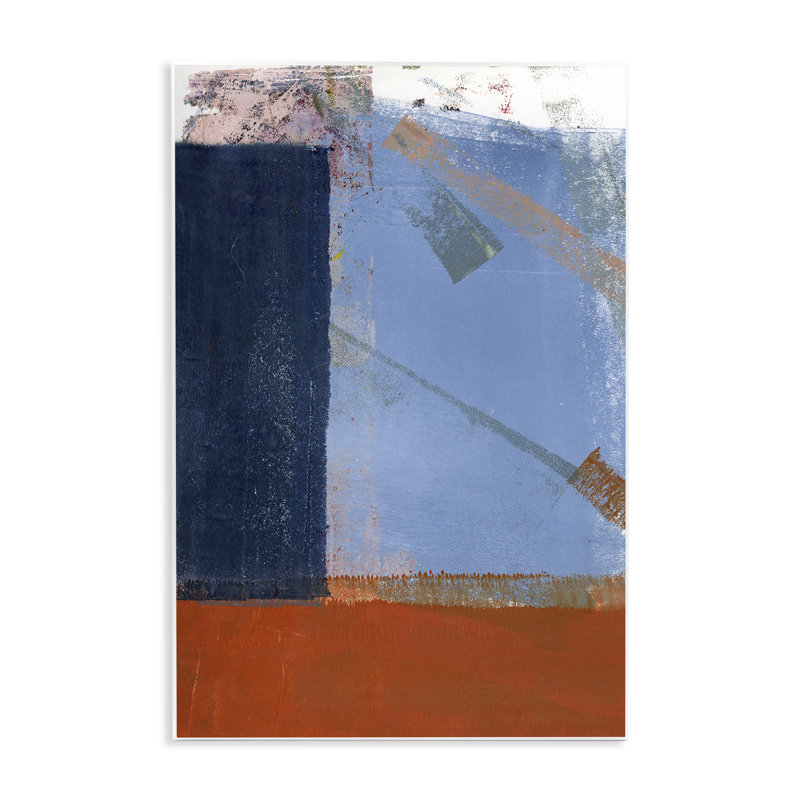 Art mural abstrait sur bois par Donna Weathers, H 15 po x l 10 po
