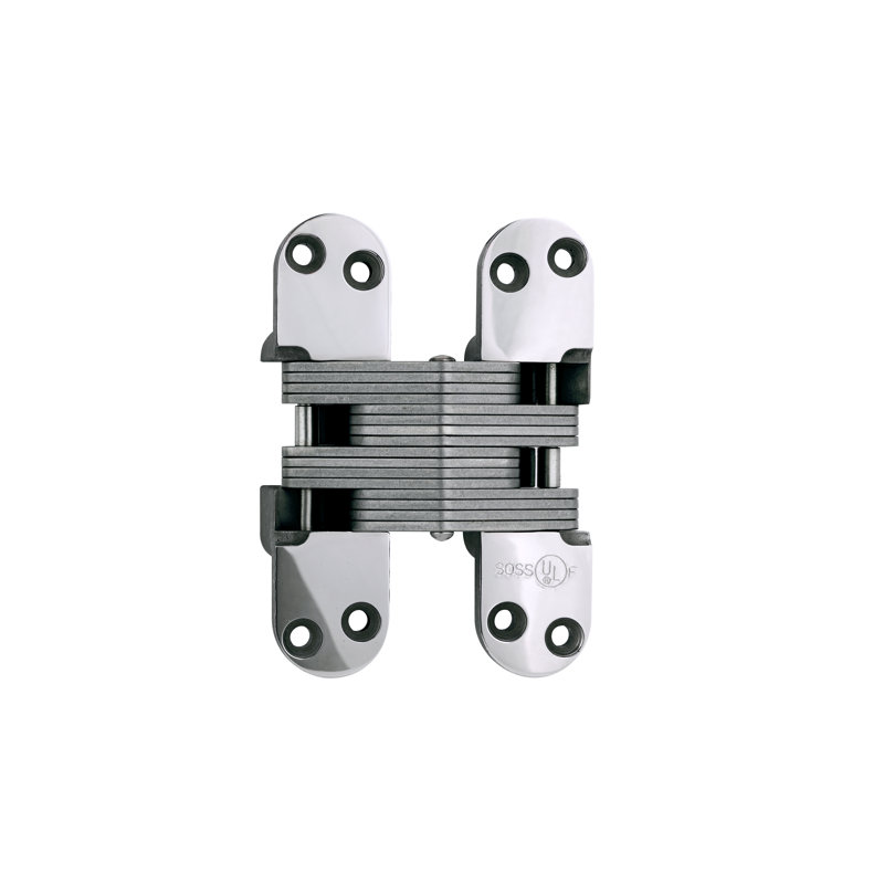 Invisible Single Door Hinge, Bright Stainless Steel