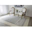 Tapis gris / blanc en laine tissé à plat à la main Thompson-1205768021