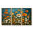 Toile avec cadre flottant or