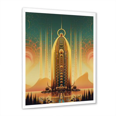 " Futuristic Minimal Architecture City Of Gold "