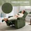 Fauteuil inclinable électrique ultra-confortable en velours côtelé - Ajustement avant et arrière à 135 °, massage chauffant-1949956786
