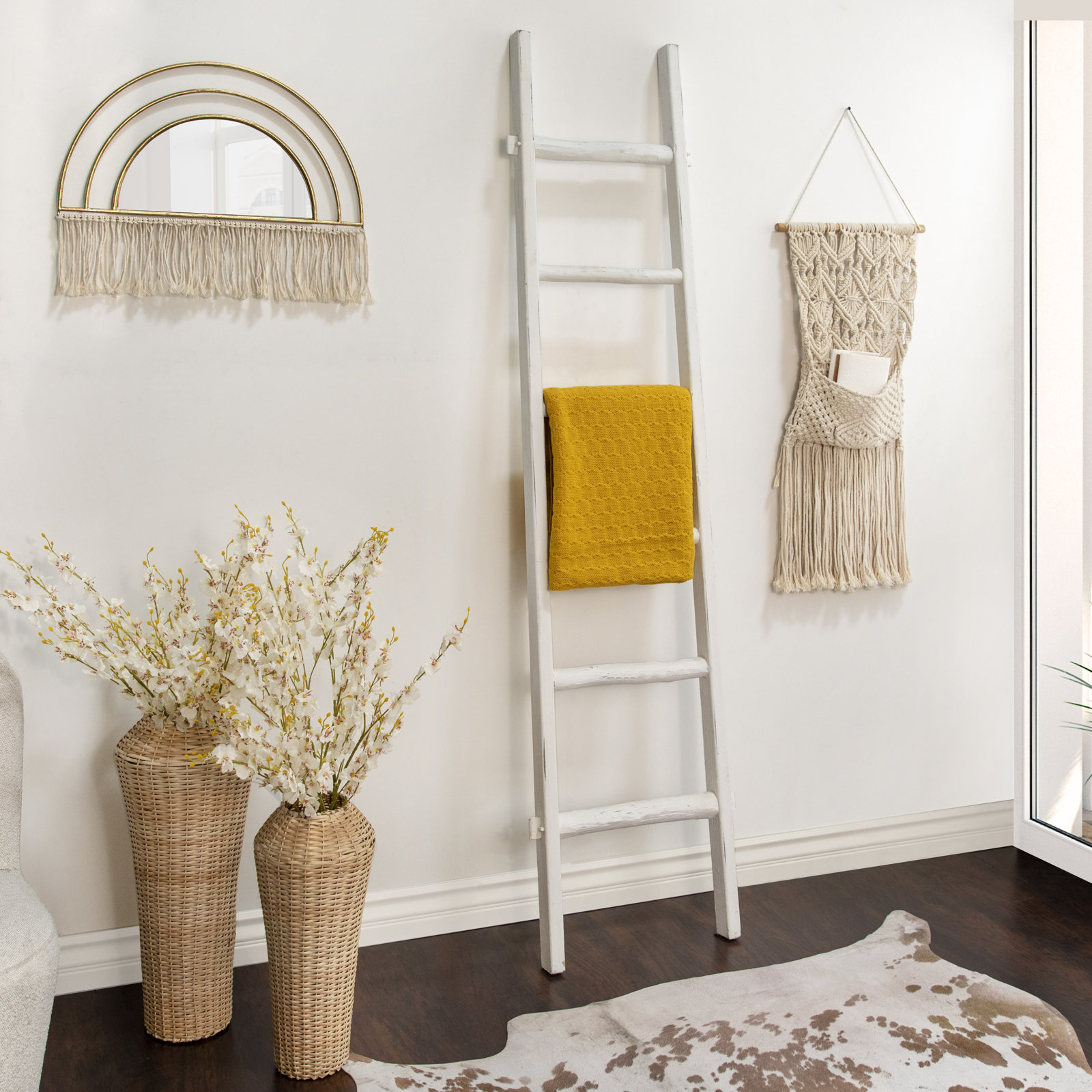 Blanket Ladder, White