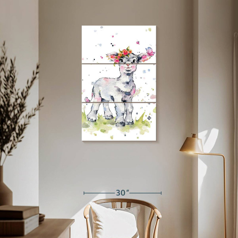 Brampt Sweet Lamb, 57" H x 36" W