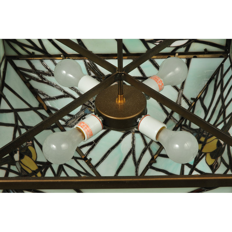 Glass Semi Flush Mount