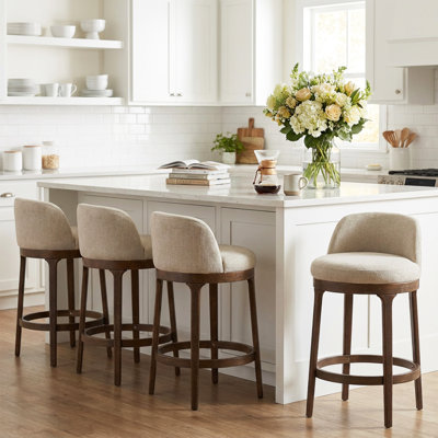 Tabouret de comptoir avec dossier ergonomique Elio