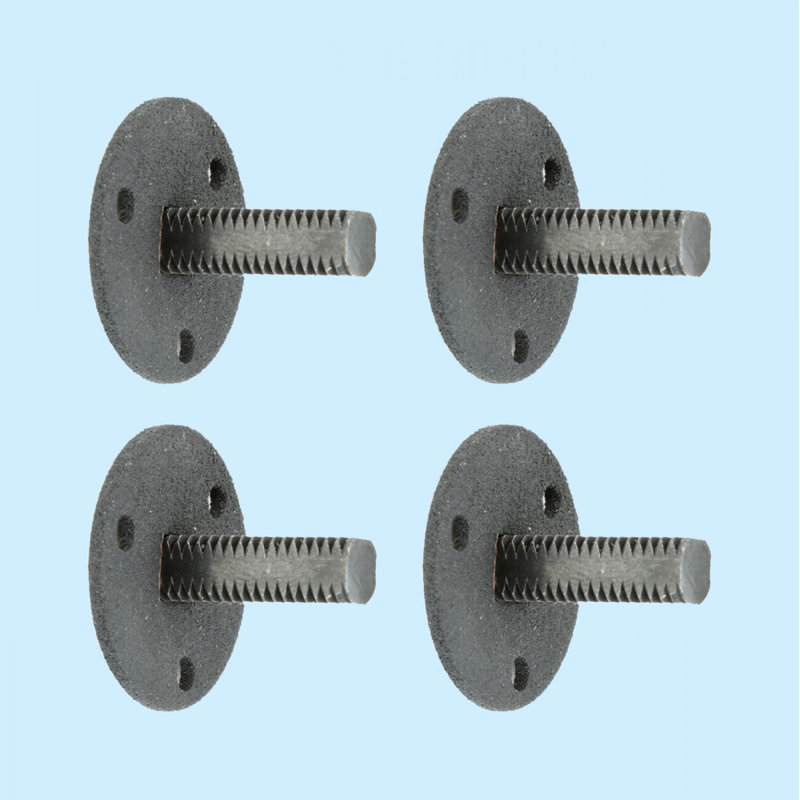 Faux bouton de porte en acier